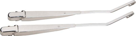 Kentrol 97-06 Jeep Wrangler TJ Windshield Wiper Arms Pair - Polished Silver Kentrol Windows  AXOPROS