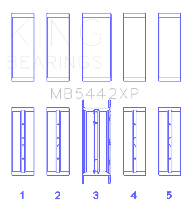 King 07-09 Mazdaspeed 3 L3-VDT MZR DISI (t) Duratec High Performance Main Bearing Set - Size +0.25mm King Engine Bearings Bearings  AXOPROS