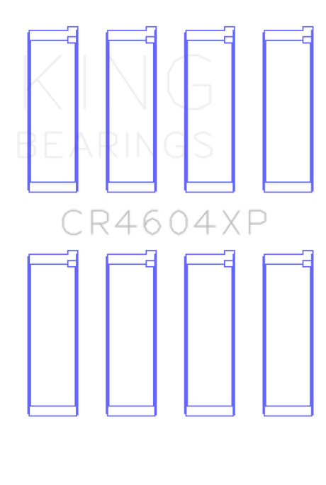 King 07-09 Mazdaspeed 3 L3-VDT MZR DISI (t) Duratec High Performance Rod Bearing Set - Size +.025mm King Engine Bearings Bearings  AXOPROS