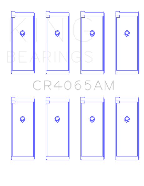 King 91-04 Nissan 146CI/2.4L KA24DE L4/89-97 146CI/2.4L KA24E L4 Rod Bearing Set - Size STD King Engine Bearings Bearings  AXOPROS