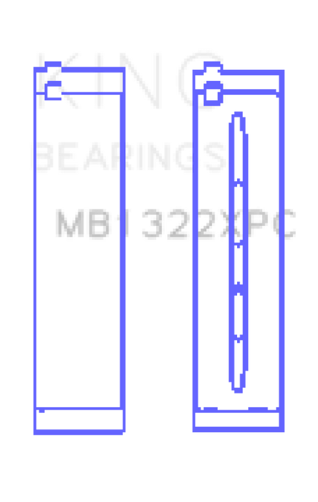King Audi R8 4.2/5.2/Lamborghini Gallardo/Huracan V10 Coated Perf Main Bearing Set - Size STDX King Engine Bearings Bearings  AXOPROS