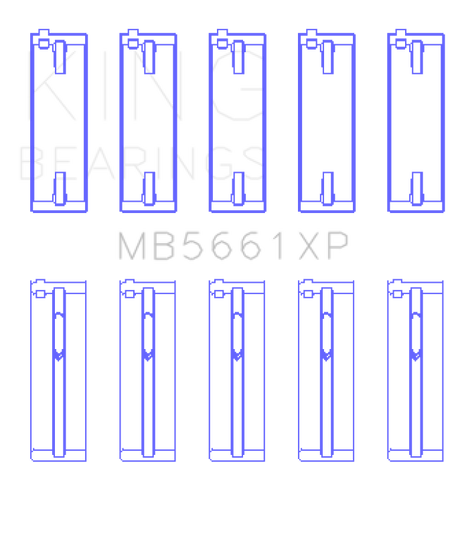 King Audi/Volkswagen ADZ/AWT/APK/BHP/BPY/AKS 1.6/1.8/2.0L Crankshaft Main Bearing Set King Engine Bearings Bearings  AXOPROS