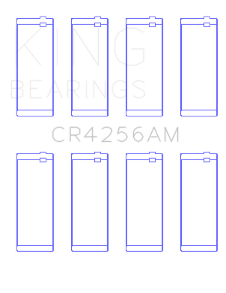 King Chrysler 148/148 Turbo DOHC 16V/Jeep 148 DOHC 16V Rod Bearing Set - Size +0.25mm King Engine Bearings Bearings  AXOPROS