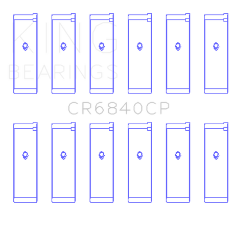 King 05-12 Nissan VQ40DE 6 Cyl Rod Bearing Set - Size STD King Engine Bearings Bearings  AXOPROS