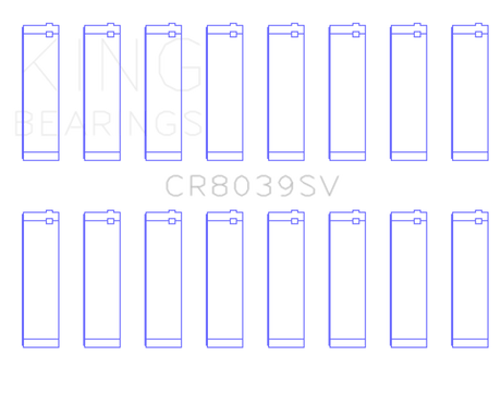 King 08-10 Ford Powerstroke 6.4L Connecting Rod Bearing Set - Size STD King Engine Bearings Bearings  AXOPROS