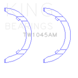 King 1798 Audi CDAA/CDHA/CDHB/CDAB Thrust Washer Set King Engine Bearings Bearings  AXOPROS