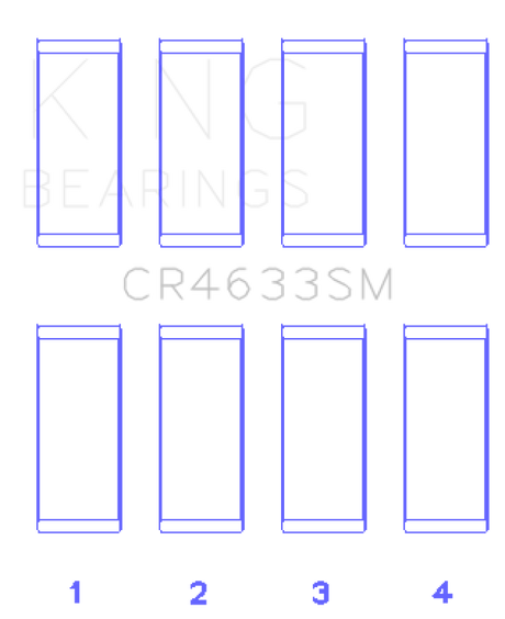 King 2008 Mini Cooper N14 Turbo Rod Bearing Set - Size STD King Engine Bearings Bearings  AXOPROS