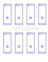 King 85-01 Toyota 5SFE L4 DOHC 16 Valves Rod Bearing Set - Size STD King Engine Bearings Bearings  AXOPROS