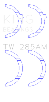 King 94-01 Toyota 2.4L 2RZ-FE/2.7L 3RZ-FE Thrust Washer Set King Engine Bearings Bearings  AXOPROS