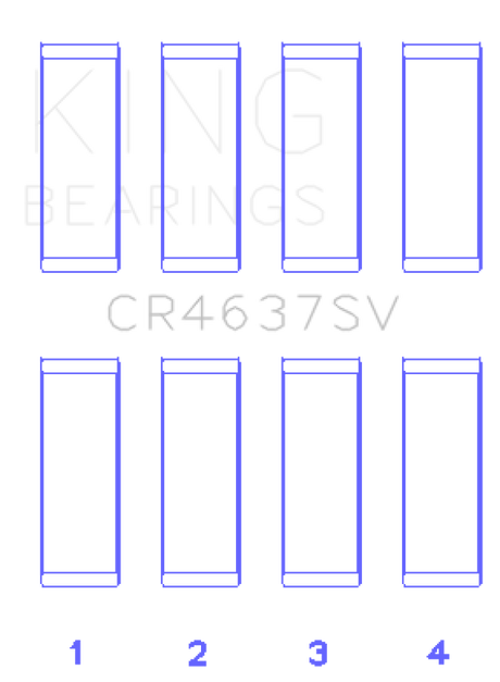 King Audi BYT/CDNC/CCZD/CPSA Connecting Rod Bearing Set King Engine Bearings Bearings  AXOPROS