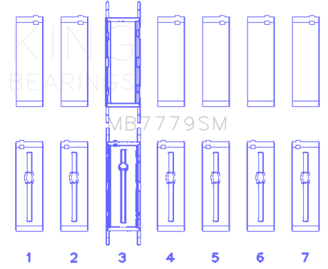 King BMW B58B30A Main Bearing Set King Engine Bearings Bearings  AXOPROS
