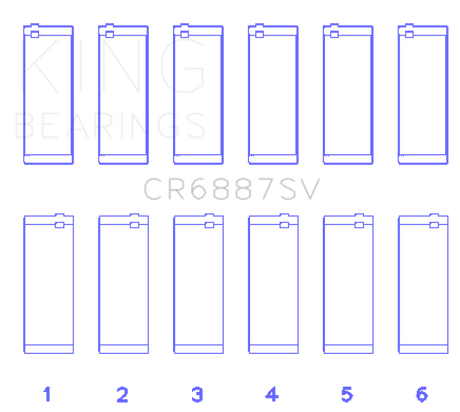 King Engine Bearings BMW B58B30A Performance Rod Bearing Set