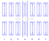 King BMW M20B20-23-25-27/M50B25/M52B20-25-28 Main Bearing Set - Size STD King Engine Bearings Bearings  AXOPROS