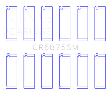King BMW N52 B25/B30 & N53 B25/B30 3.0L Connecting Rod Bearing Set - Size STD King Engine Bearings Bearings  AXOPROS