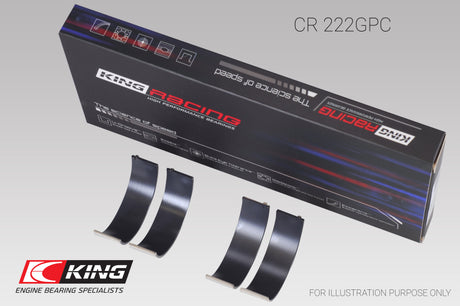 King BMW N55B30A Sputter Replacement Rod Bearing Set - Size STD (2 Pair) King Engine Bearings Bearings  AXOPROS