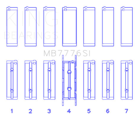 King BMW N55B30A/N53B30A/N52B30A Main Bearing Set - Size STD King Engine Bearings Bearings  AXOPROS