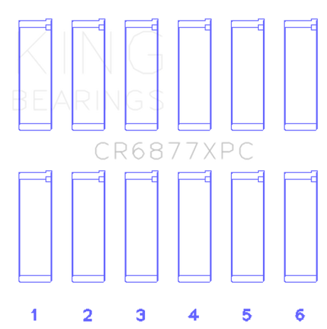 King BMW S54B32 3.2L Coated Performance Rod Bearing Set King Engine Bearings Bearings  AXOPROS