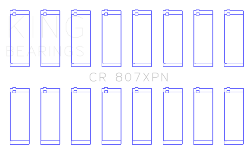 King Chevy LS1/LS6/LS3 Performance Rod Bearing Set - Size STDX King Engine Bearings Bearings  AXOPROS