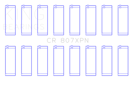 King Chevy LS1/LS6/LS3 Performance Rod Bearing Set - Size STDX King Engine Bearings Bearings  AXOPROS