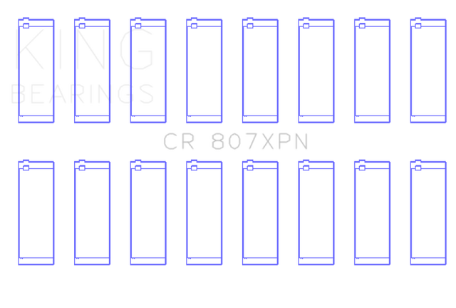 King Chevy LS1/LS6/LS3 Performance Rod Bearing Set - Size STDX King Engine Bearings Bearings  AXOPROS