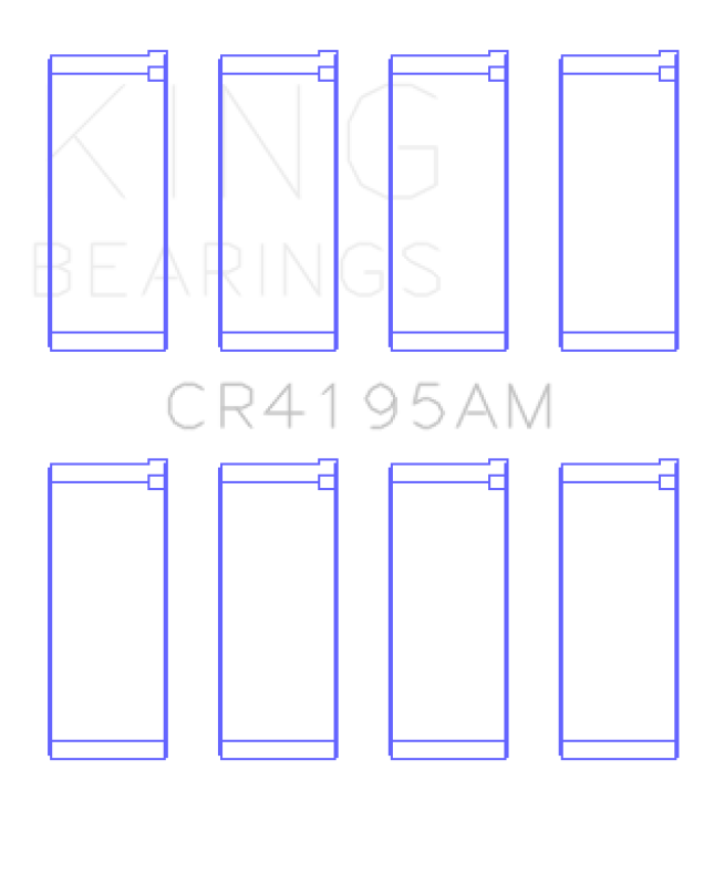 King Chrysler 420A Connecting Rod Bearing Set - Size STD King Engine Bearings Bearings  AXOPROS