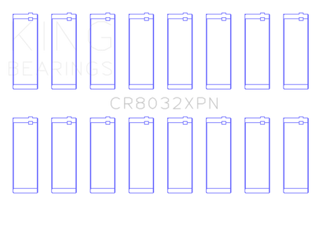 King Engine Bearings Chrysler Dodge Hemi 5.7L/6.1L V8 Performance Rod Bearing Set - Size STDX King Engine Bearings Bearings  AXOPROS