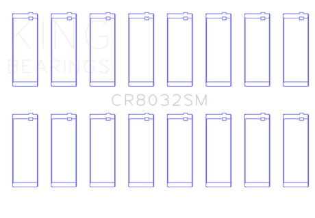 King Chrysler V8 5.7L/6.1L/6.4L Hemi Rod Bearing Set - Size STD King Engine Bearings Bearings  AXOPROS
