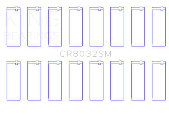 King Chrysler V8 5.7L/6.1L/6.4L Hemi Rod Bearing Set - Size STD King Engine Bearings Bearings  AXOPROS