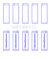 King Chrysler/Dodge Gen 3 Hemi 5.7L/6.1L/6.4L Crankshaft Main Bearing Set (Set of 5) King Engine Bearings Bearings  AXOPROS