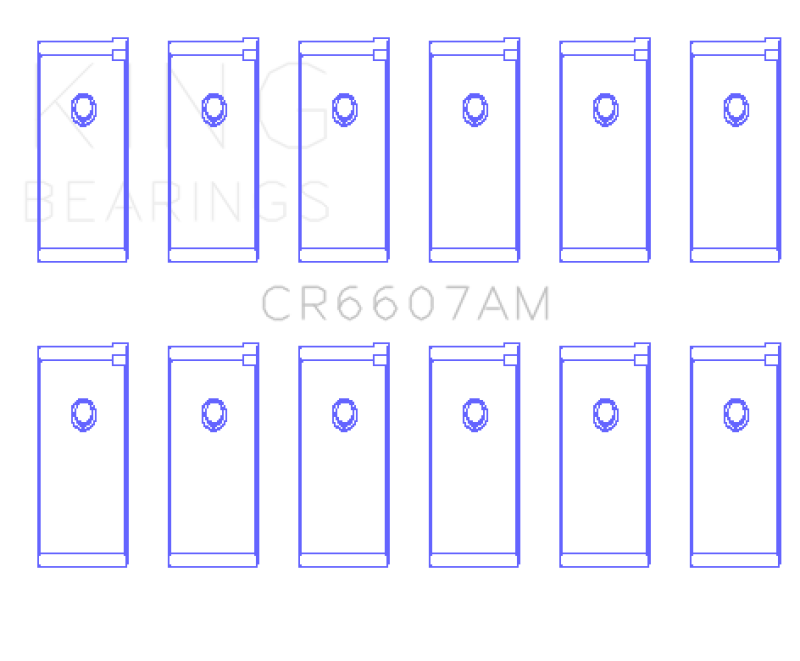 King Datsun L28 Connecting Rod Bearing Set - Size STD King Engine Bearings Bearings  AXOPROS