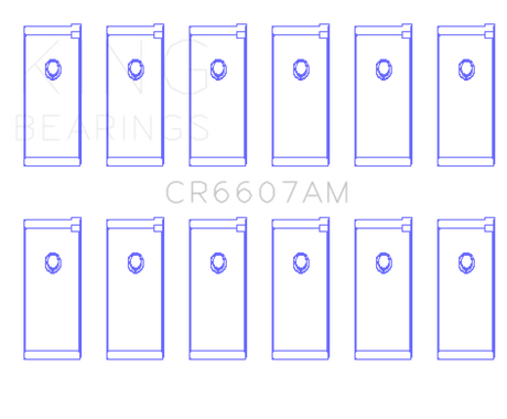King Datsun L28 Connecting Rod Bearing Set - Size STD King Engine Bearings Bearings  AXOPROS