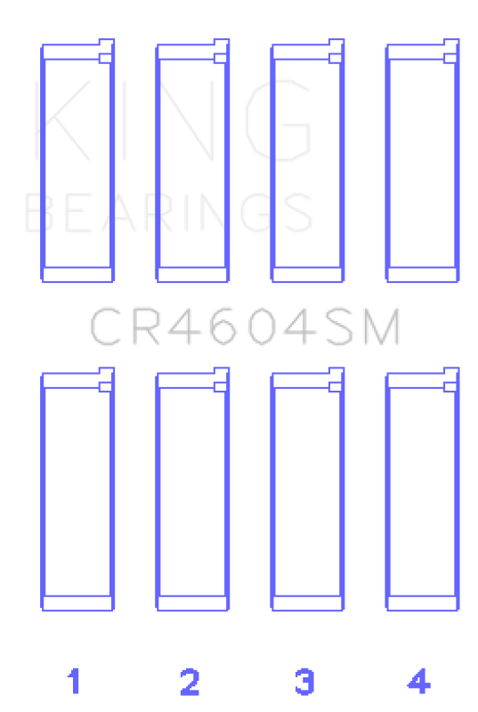 King Ford 2.3L Duratec/Mazda L3-VDT MZR Turbo Con Rod Bearing Set King Engine Bearings Bearings  AXOPROS