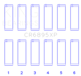 King Ford Ecoboost 3.5L V6 (Size STDX) Tri Metal Connecting Rod Bearing Set King Engine Bearings Bearings  AXOPROS