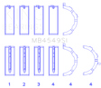 King Ford EcoBoost 3.5L/3.7L V6 Main Bearing Set - Size STD King Engine Bearings Bearings  AXOPROS
