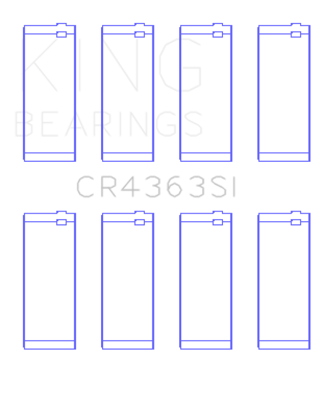 King GM 134 DOHC Ecotec 2.2L Connecting Rod Bearings - (Set of 4) King Engine Bearings Bearings  AXOPROS