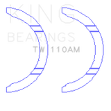 King Honda D15A2/D15A3/D15B1/D15B2/D15B7/D15B8/D15Z1 Thrust Washer Set King Engine Bearings Bearings  AXOPROS