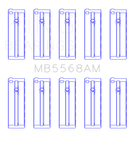 King Honda D16A/Y/Z H22A4 F23A Crankshaft Main Bearing Set - Size STD King Engine Bearings Bearings  AXOPROS