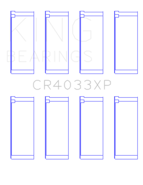 King Honda F20C/F22C/B20/H22 16V Performance Rod Bearing Set - Size STD King Engine Bearings Bearings  AXOPROS