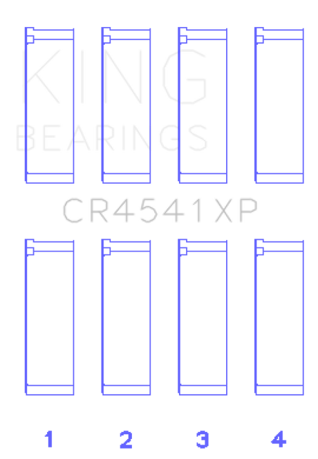 King Honda F23 Performance Rod Bearing Set - Size STD King Engine Bearings Bearings  AXOPROS