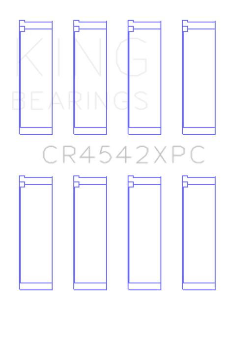 King Honda K-Series pMaxKote Performance Rod Bearing Set - Size +.026mm King Engine Bearings Bearings  AXOPROS