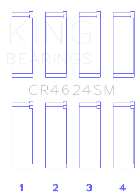 King Hyundai G4KE/G4KC Rod Bearings (Set of 4) King Engine Bearings Bearings  AXOPROS