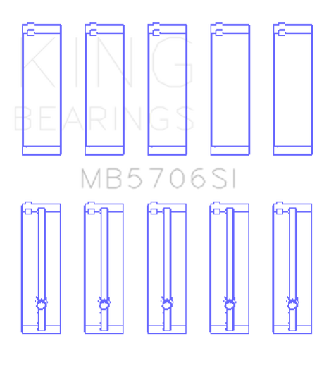 King Hyundai i30 G4FC Main Bearing Set King Engine Bearings Bearings  AXOPROS