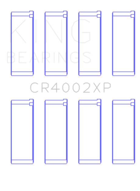 King Mazda B6/B6-T/ZM/B3/B5 Connecting Rod Bearings (Set of 4) - Size +.026mm King Engine Bearings Bearings  AXOPROS
