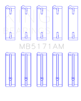 King Mazda FS-DE L4/FP L4/FS L4  DOHC 16 Valve Main Bearing Set - Size STD King Engine Bearings Bearings  AXOPROS