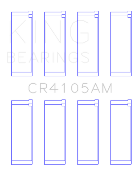 King Mazda FS-DE L4/FP L4/FS L4  DOHC 16 Valve Rod Bearing Set - Size STD King Engine Bearings Bearings  AXOPROS