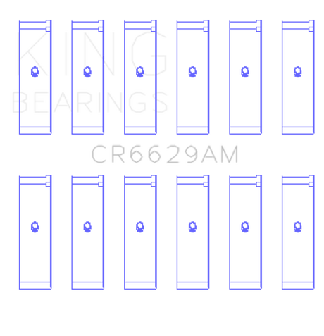 King Mitsubishi 181CI 3.0L 6G72 V6/152CI 2.5L 6G73 V6 Rod Bearing Set - Size STD King Engine Bearings Bearings  AXOPROS