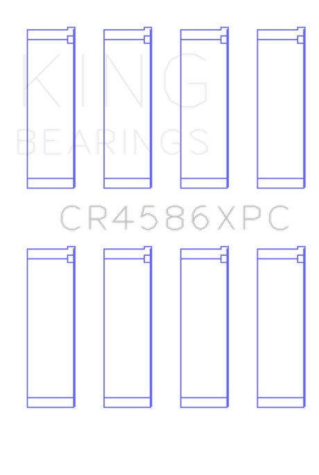 King Mitsubishi 4B11T Performance Coated Rod Bearing Set - Size STD King Engine Bearings Bearings  AXOPROS