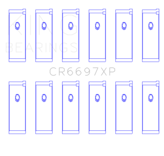 King Nissan RB25/RB26 Performance Rod Bearing Set - Size +0.25mm King Engine Bearings Bearings  AXOPROS