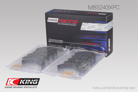 King Nissan SR20DE/DET (2.0L) Performance Coated Main Bearing Set - Size STD King Engine Bearings Bearings  AXOPROS
