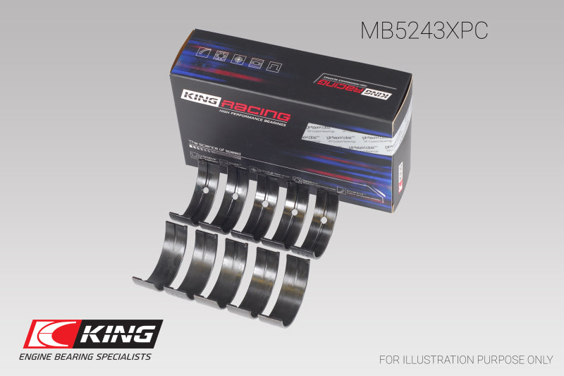 King Nissan SR20DE/DET (2.0L) Performance Coated Main Bearing Set - Size STD King Engine Bearings Bearings  AXOPROS